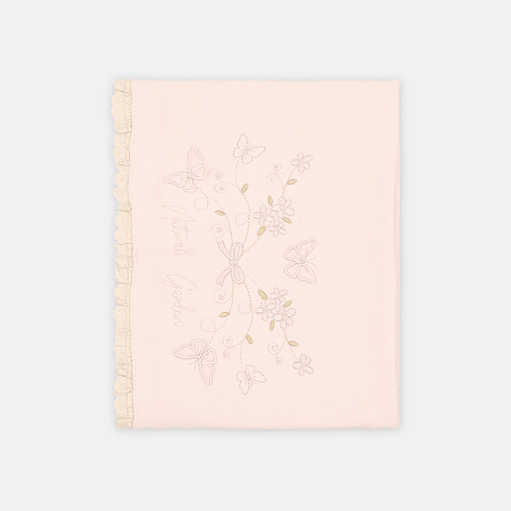 WRAPING SHEET PEACH BUTTERFLY
