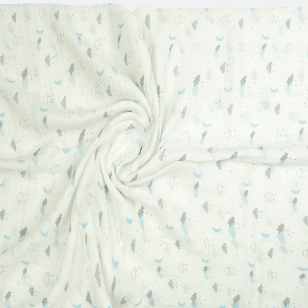 WRAPING SHEET MUSLIN PK-3 BLUE BALLON