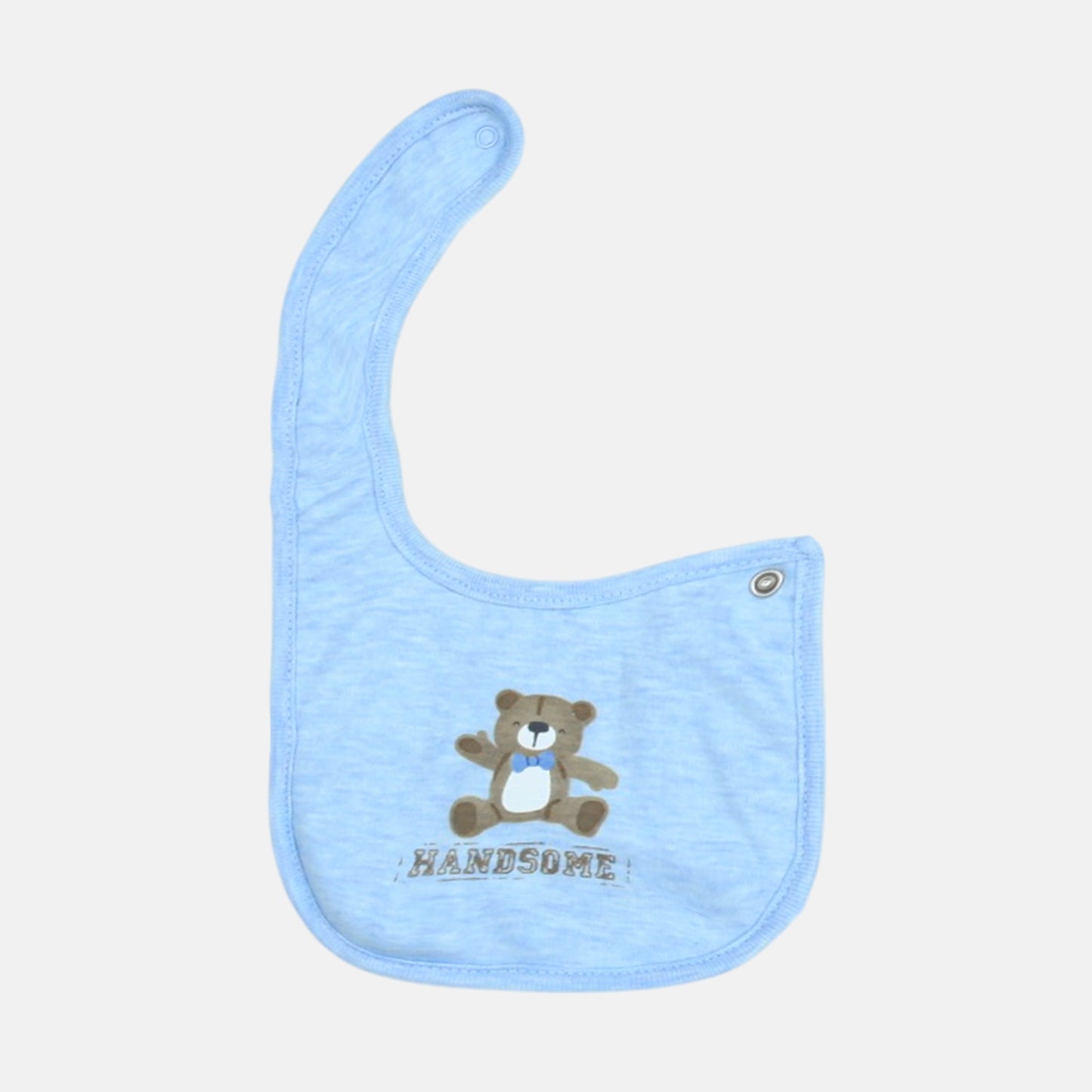 Blue Bear & Print Bib Set (2-Pack)