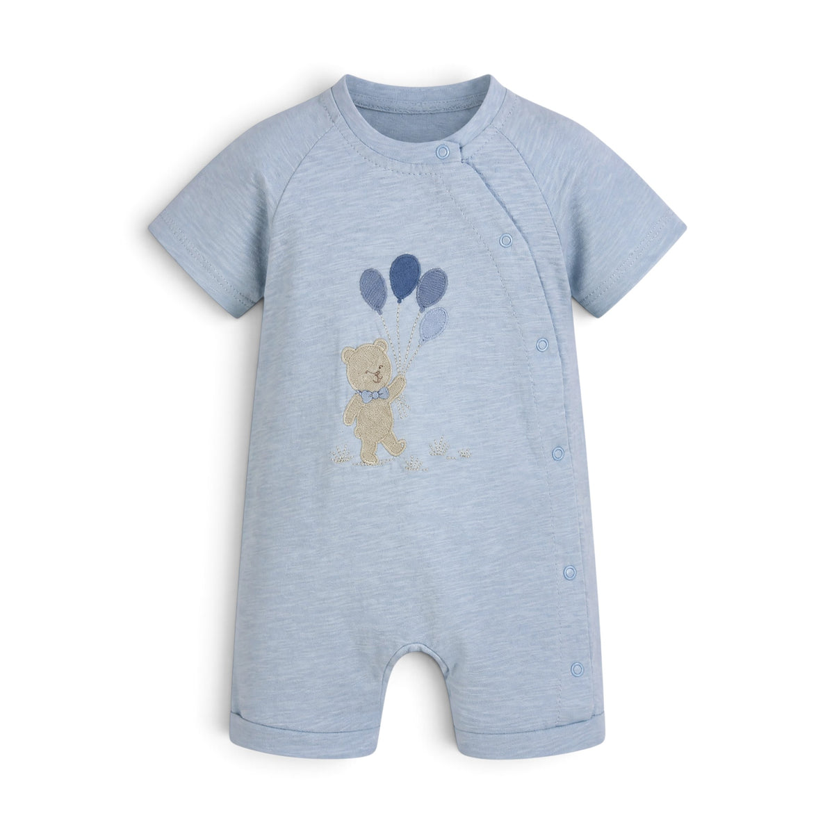 BABY BOY TEDDY BEAR & BALLOONS ROMPER