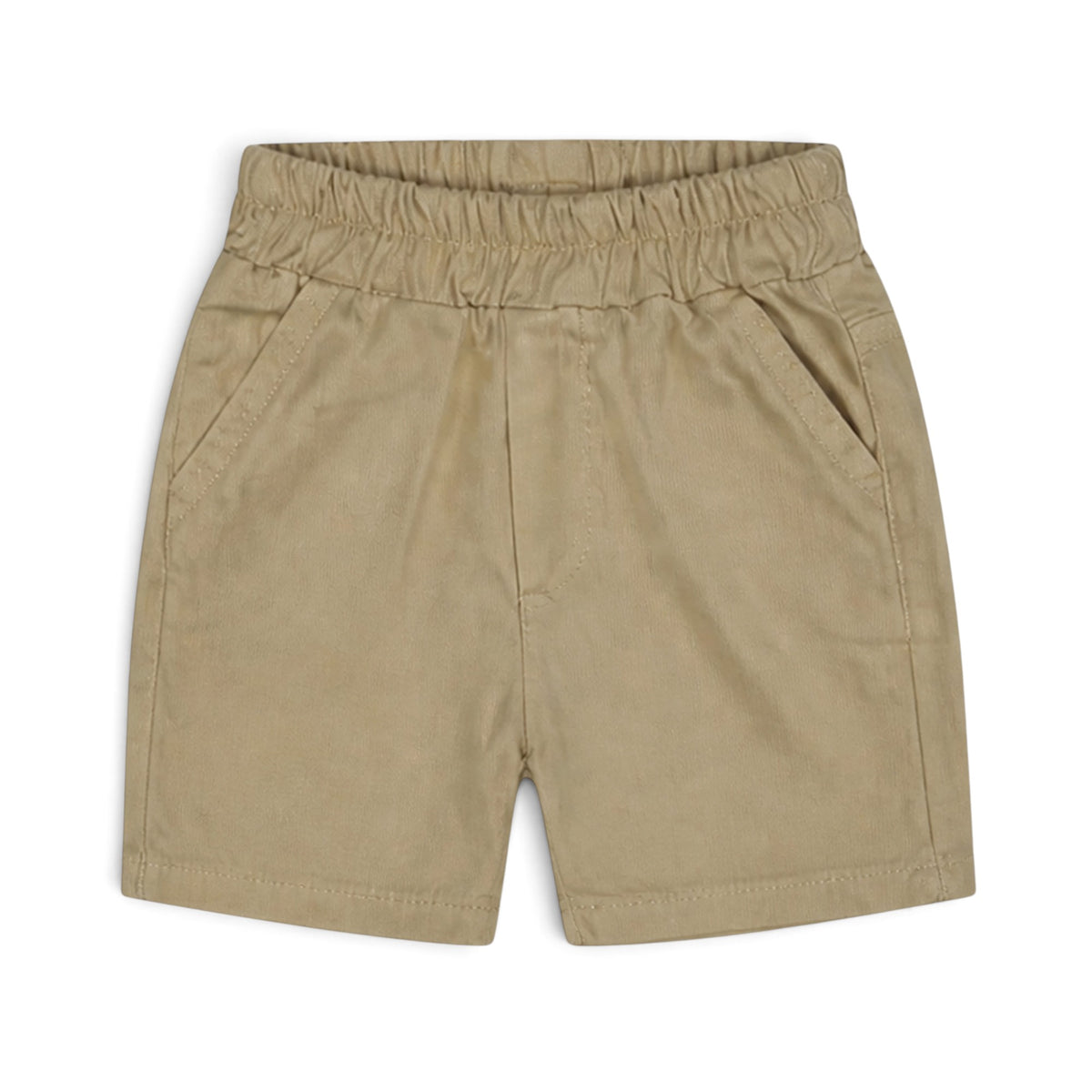 LIGHT BLUE "IGGY BOYS" SHIRT AND BEIGE SHORTS BABY BOY OUTFIT
