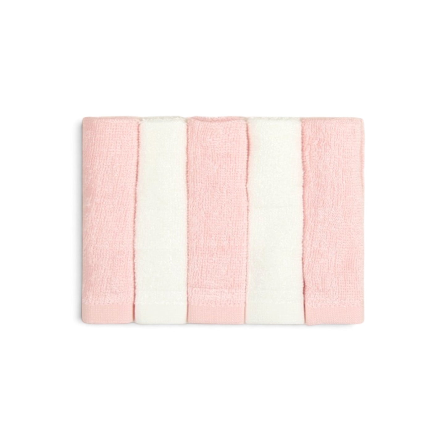PINK & WHITE FACE TOWEL PK-5