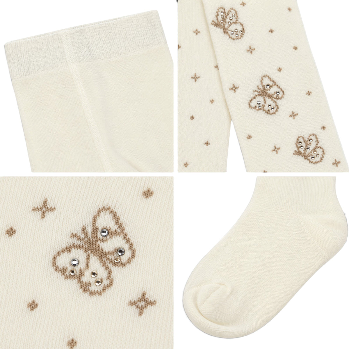 LEGGINGS PATTERNED CREAM