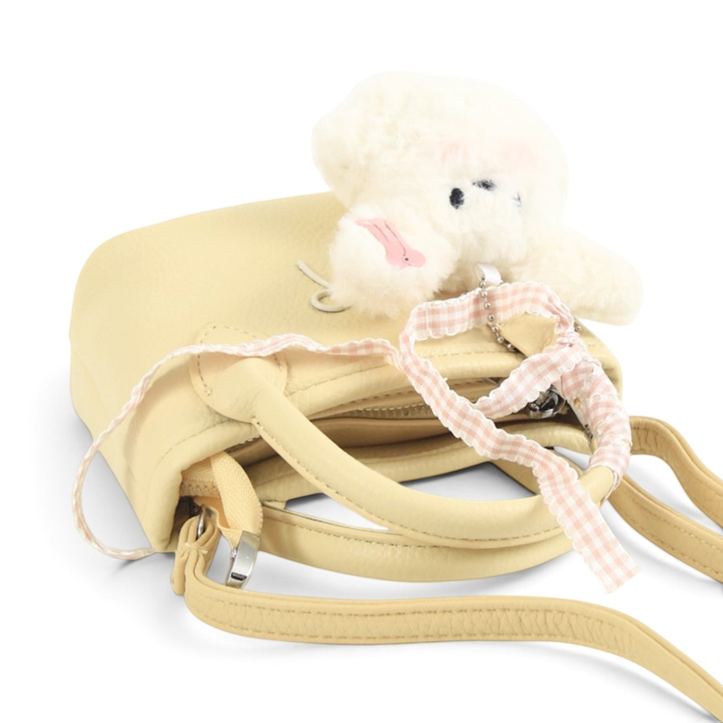 Cute Yellow Coquette Mini Bucket Bag