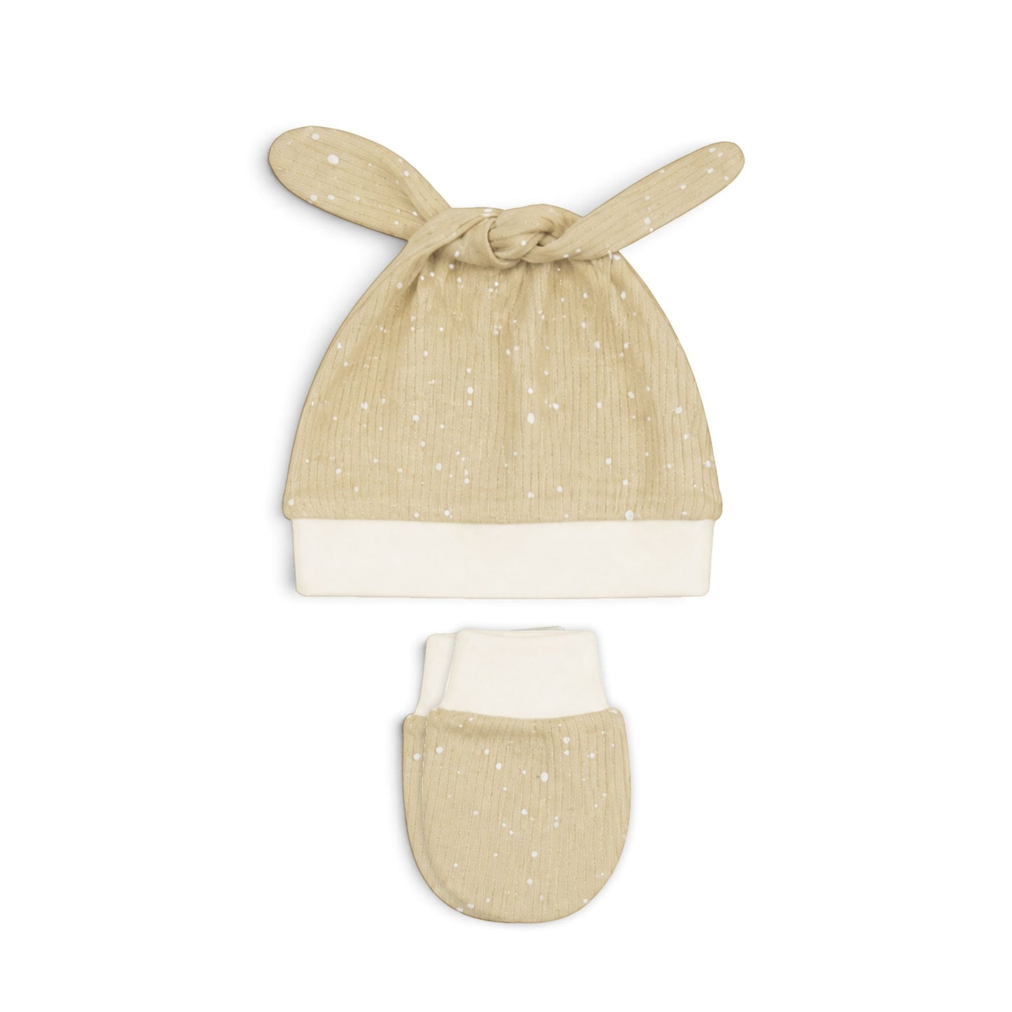 CREAM AND BROWN BUNNY BABY BOY GIFT SET