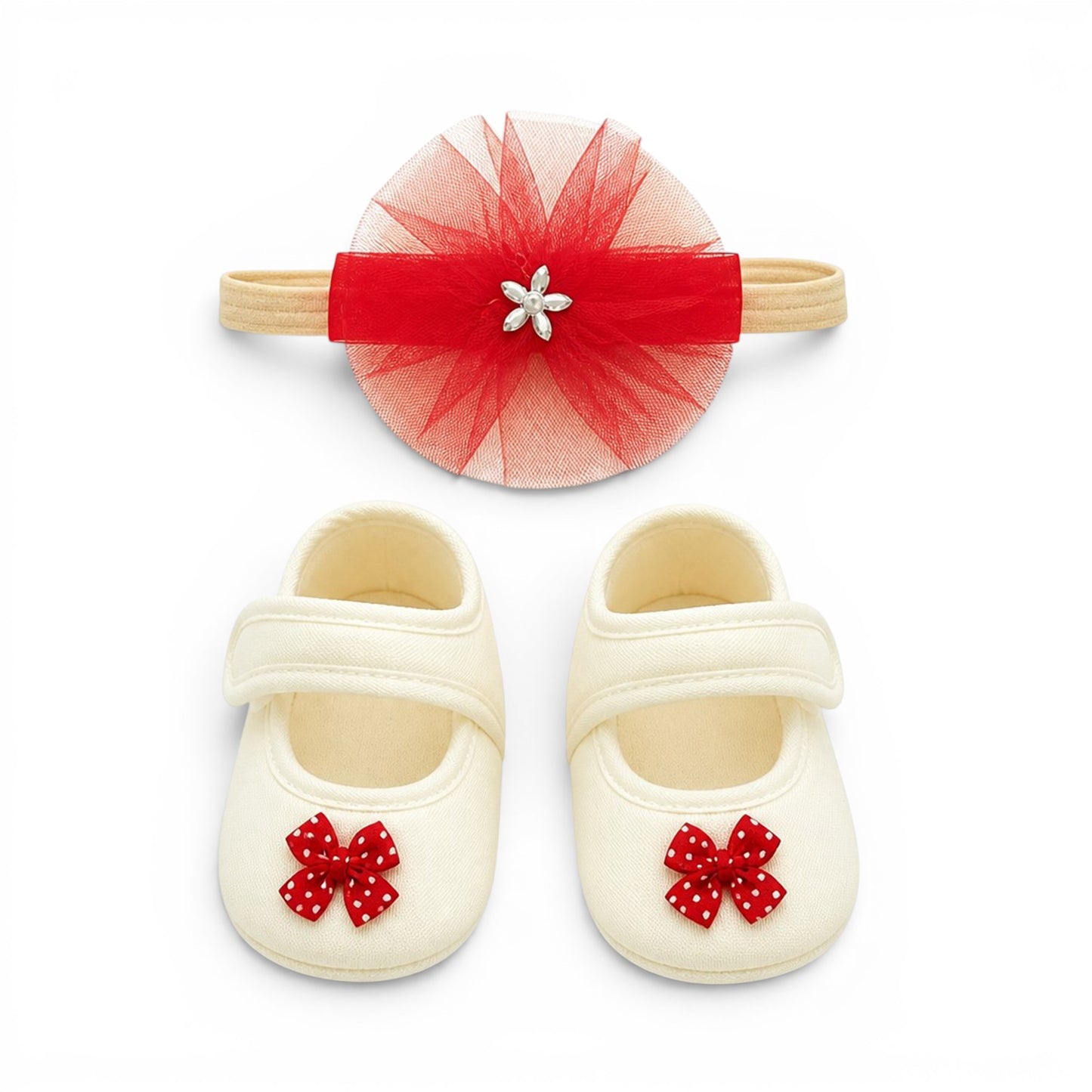 RED BUTTERFLY BABY GIRL FANCY FROCK GIFT SET