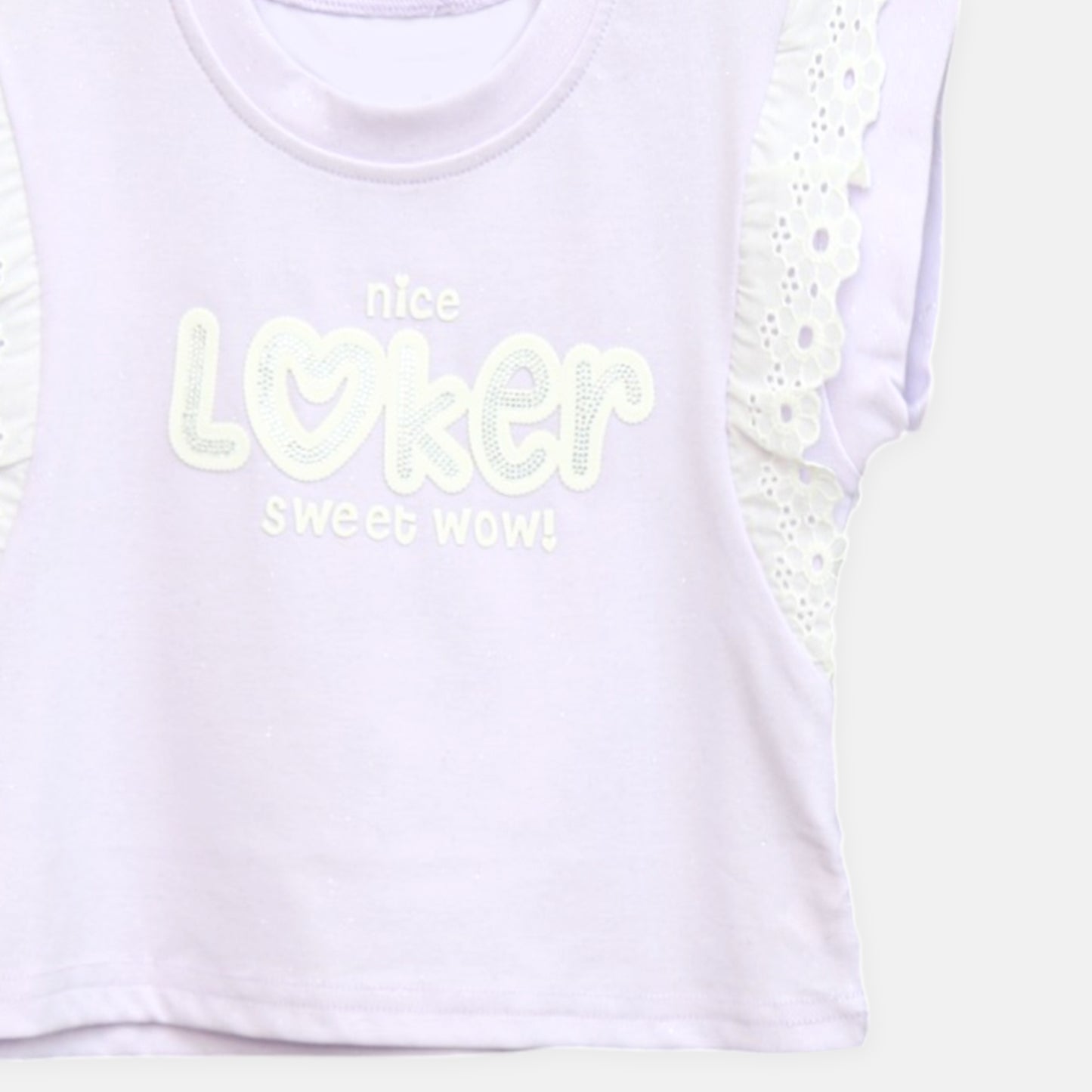 Purple Lace Accent Tee