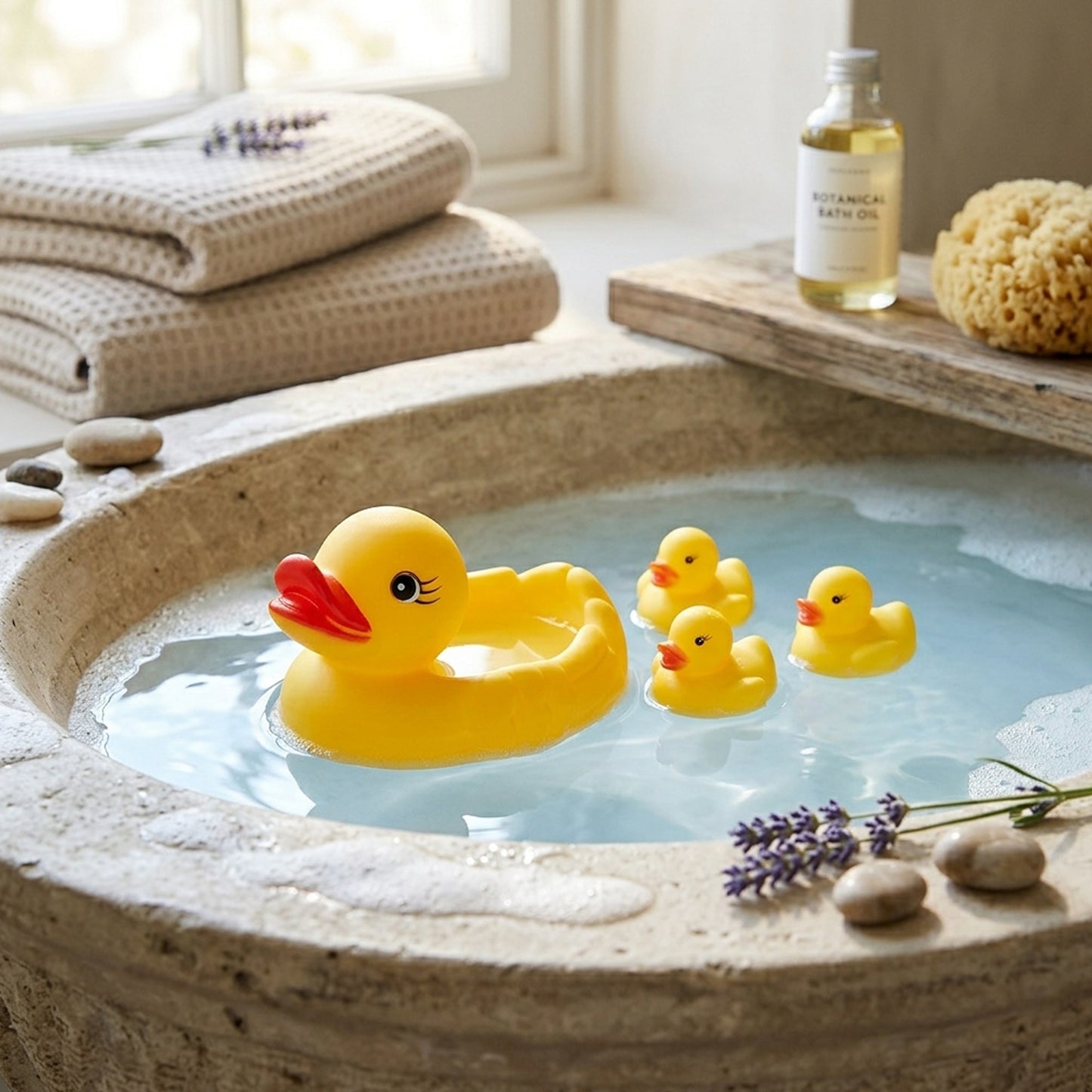 DUCK-SHAPED INFANT BATH TOYS LARGE DUCK