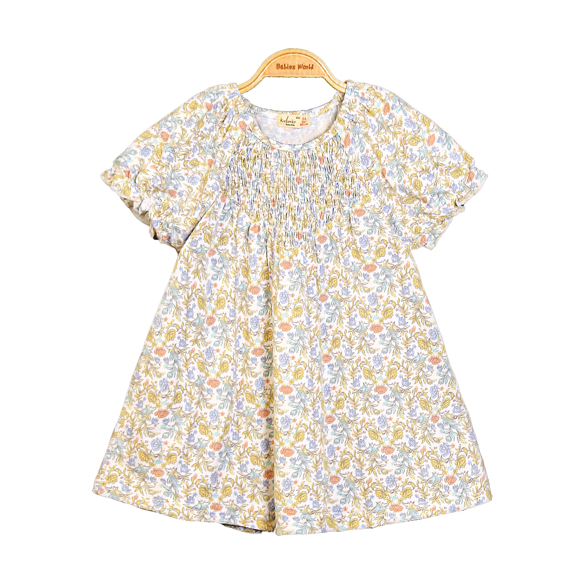 Bright Meadow Ruffle Top Beige