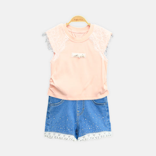 Pearl Accent Set - Pink & Blue