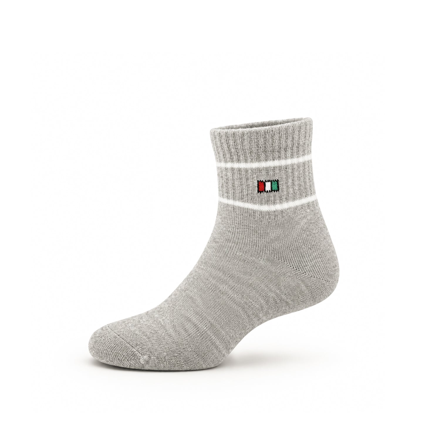 GREY ANKLE BOY SOCKS PK-2