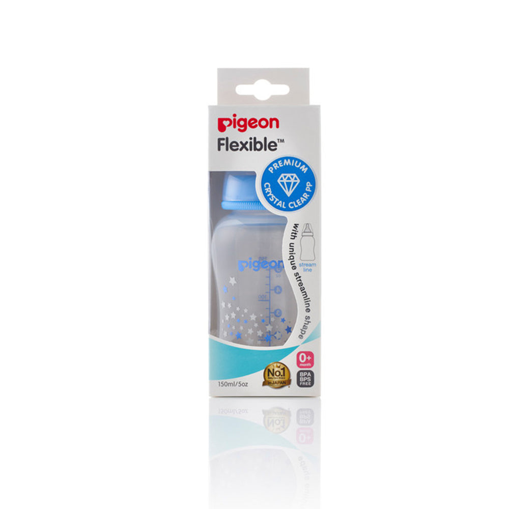 PP STREAM LINE PRINTED BOTTLE 150, BLUE