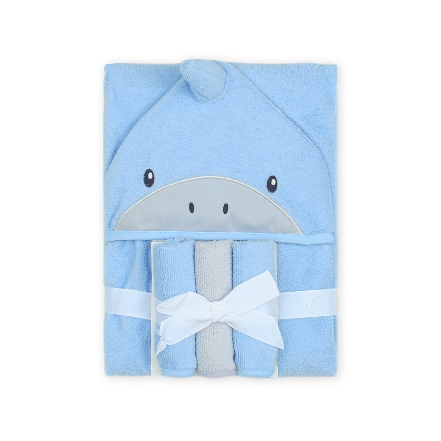 BATH TOWEL & 3 FACE TOWELS SHARKOF A TIME BATH SET