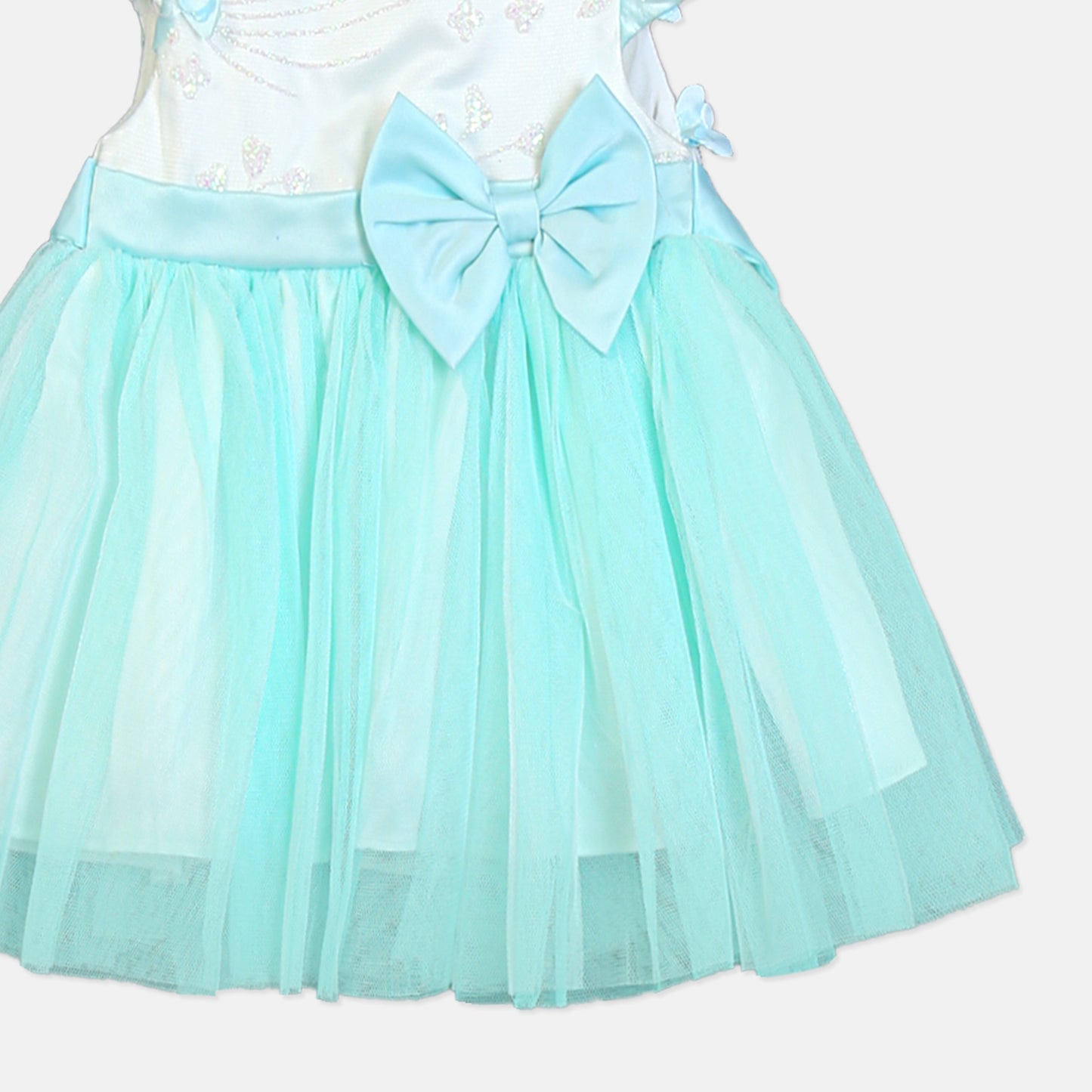 CYAN MERMAID FANCY FROCK