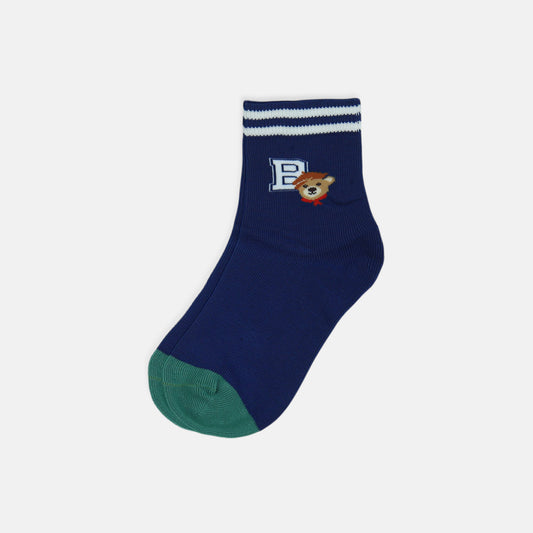BOY SOCKS MIDNIGHT STRIPE ATHLETIC