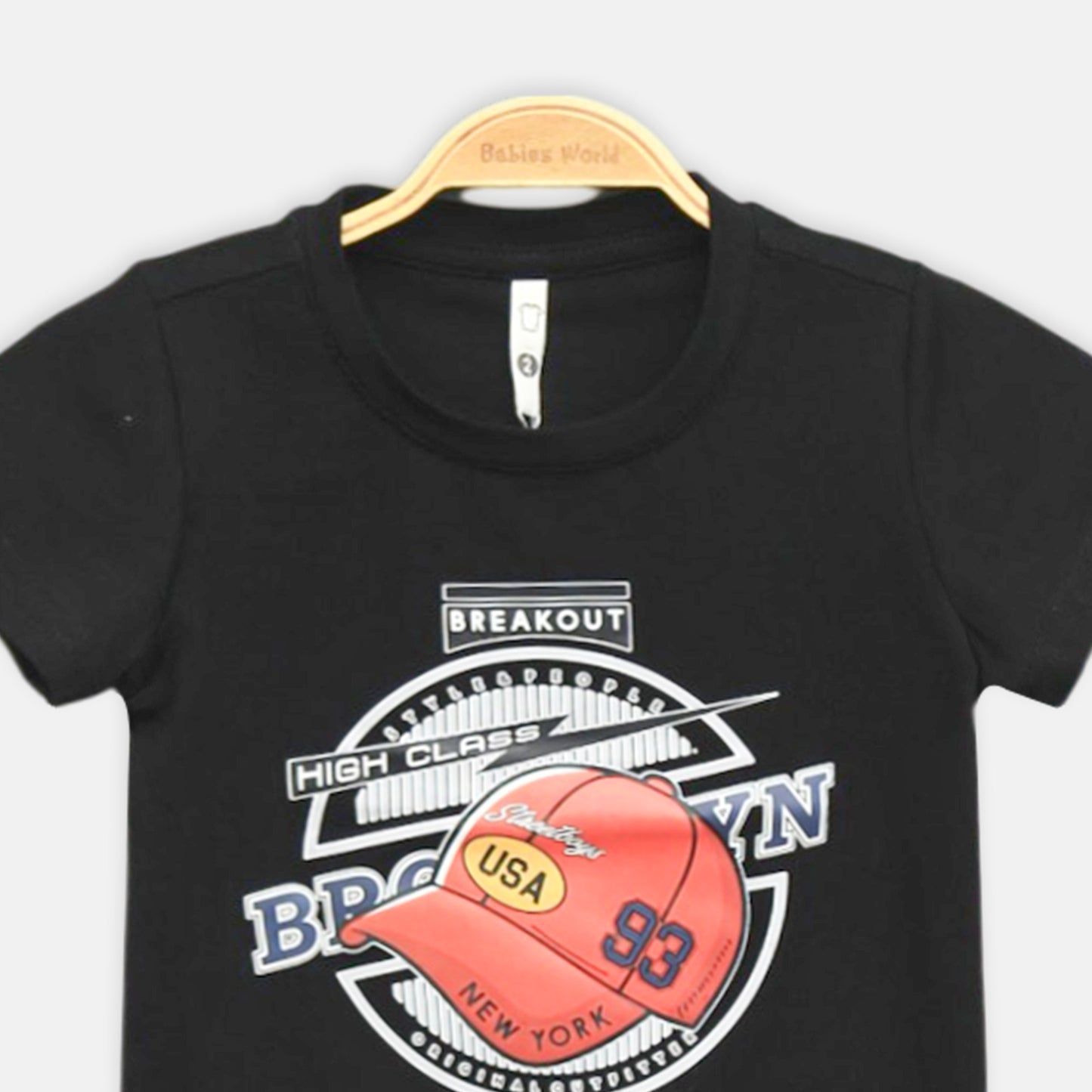 Black Brooklyn Cap Tee