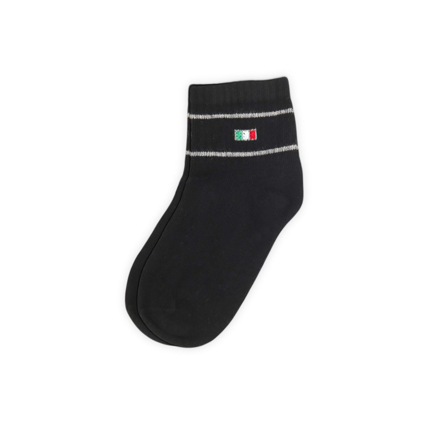 BLACK ANKLE BOY SOCKS