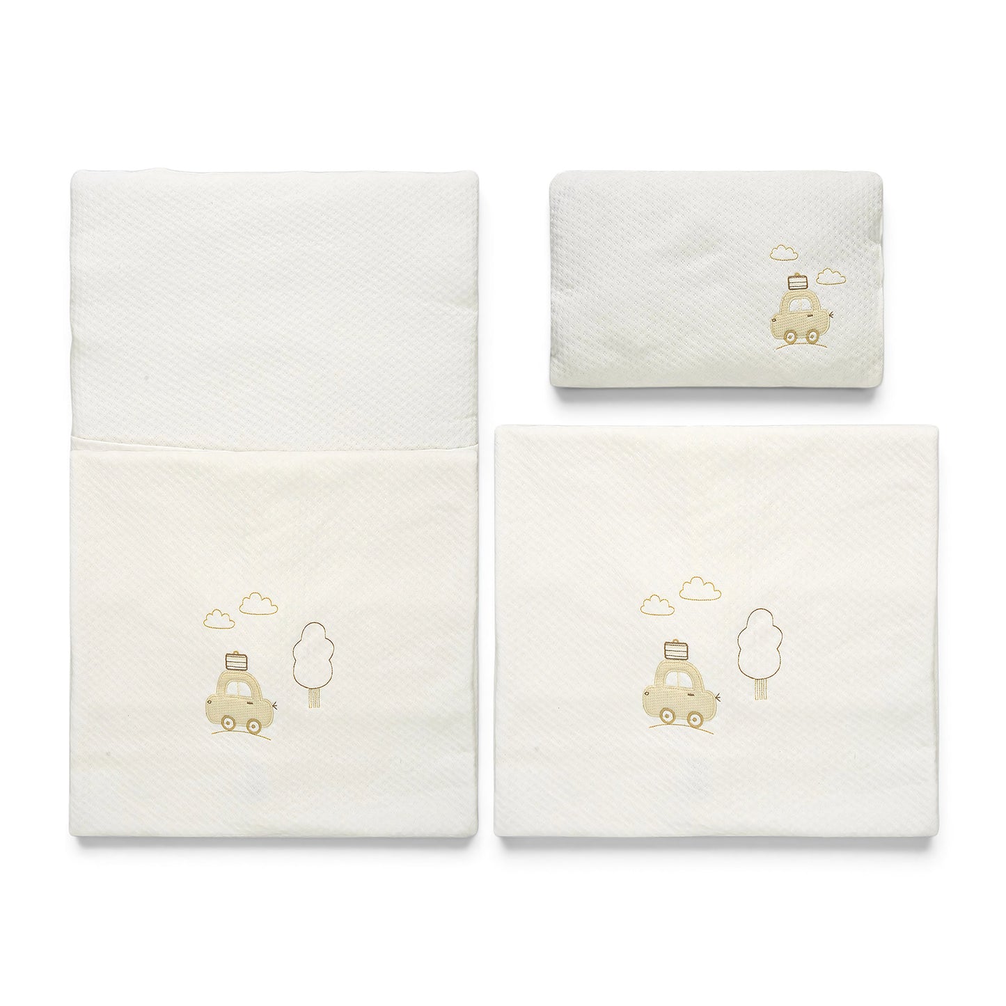 COZY 2-IN-1 WHITE SLEEPING SET