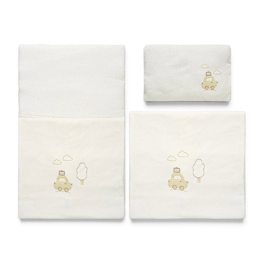 COZY 2-IN-1 WHITE SLEEPING SET