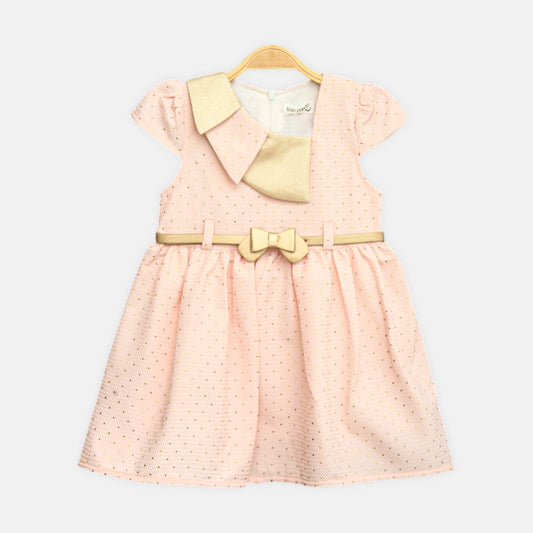 Peach Glimmer Frock