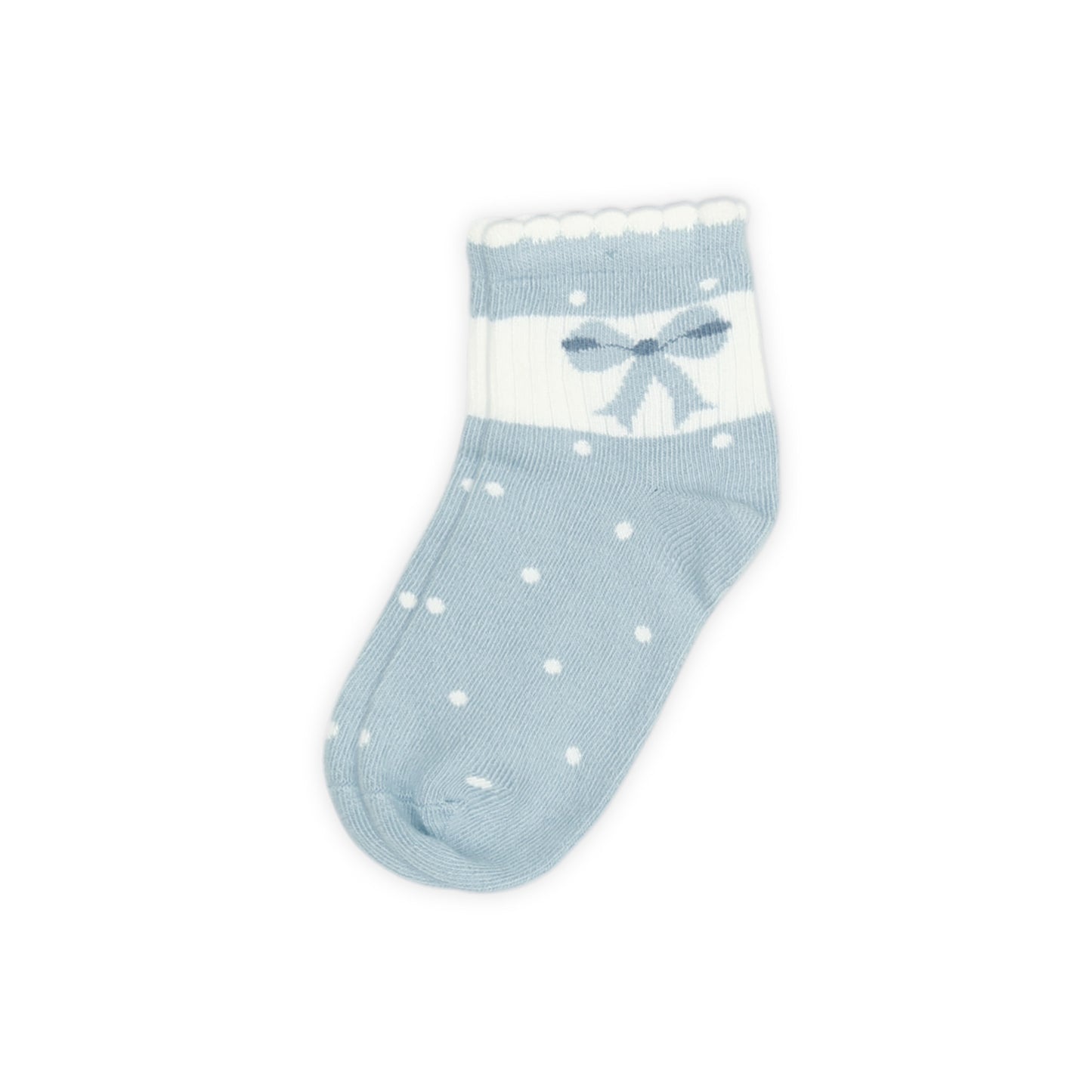 BLUE POLKA DOT GIRL SOCKS