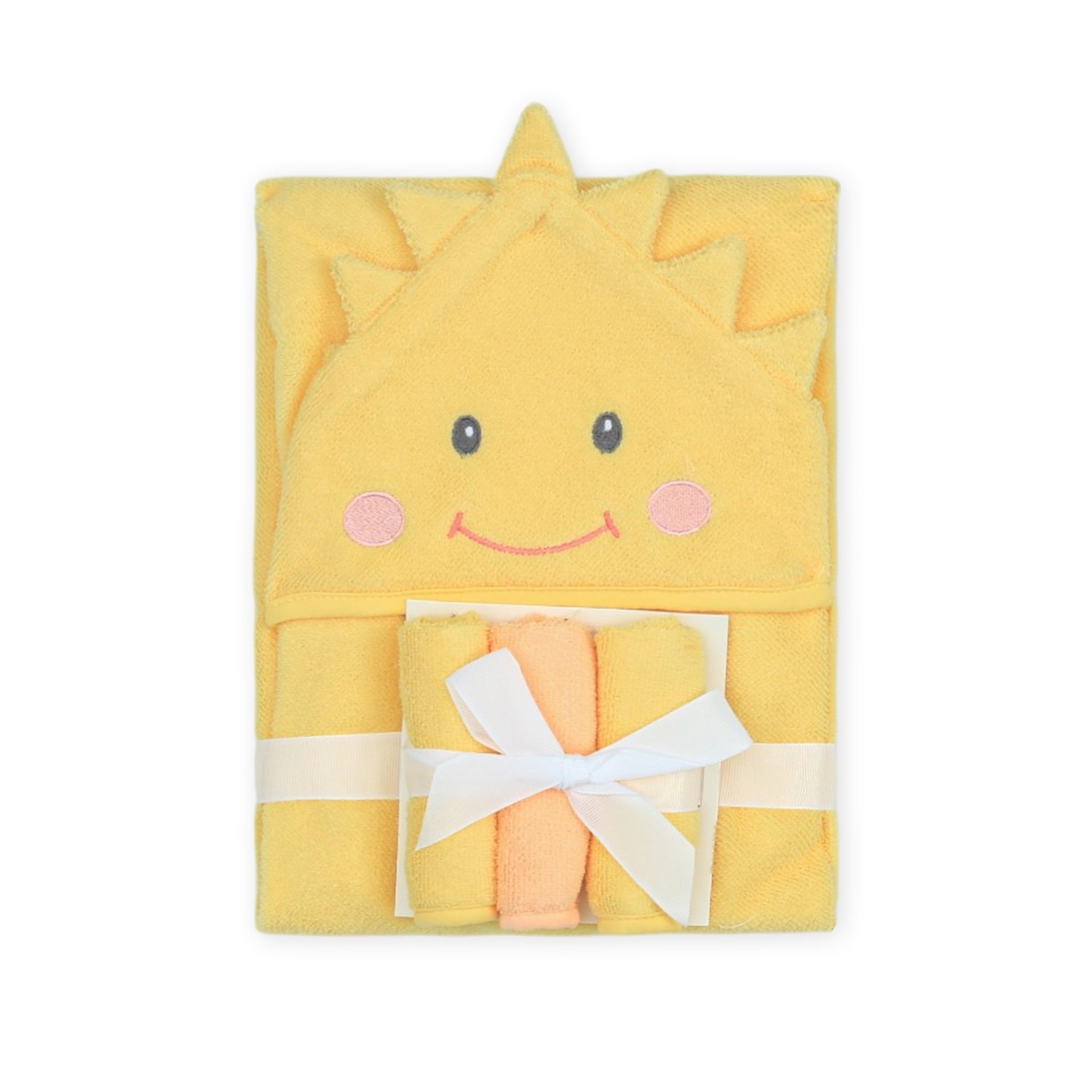 BATH TOWEL & 3 FACE TOWELS SUNSHINE SMILES TOWEL SET