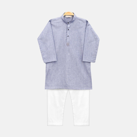 KURTA PAJAMA LIGHT BLUE