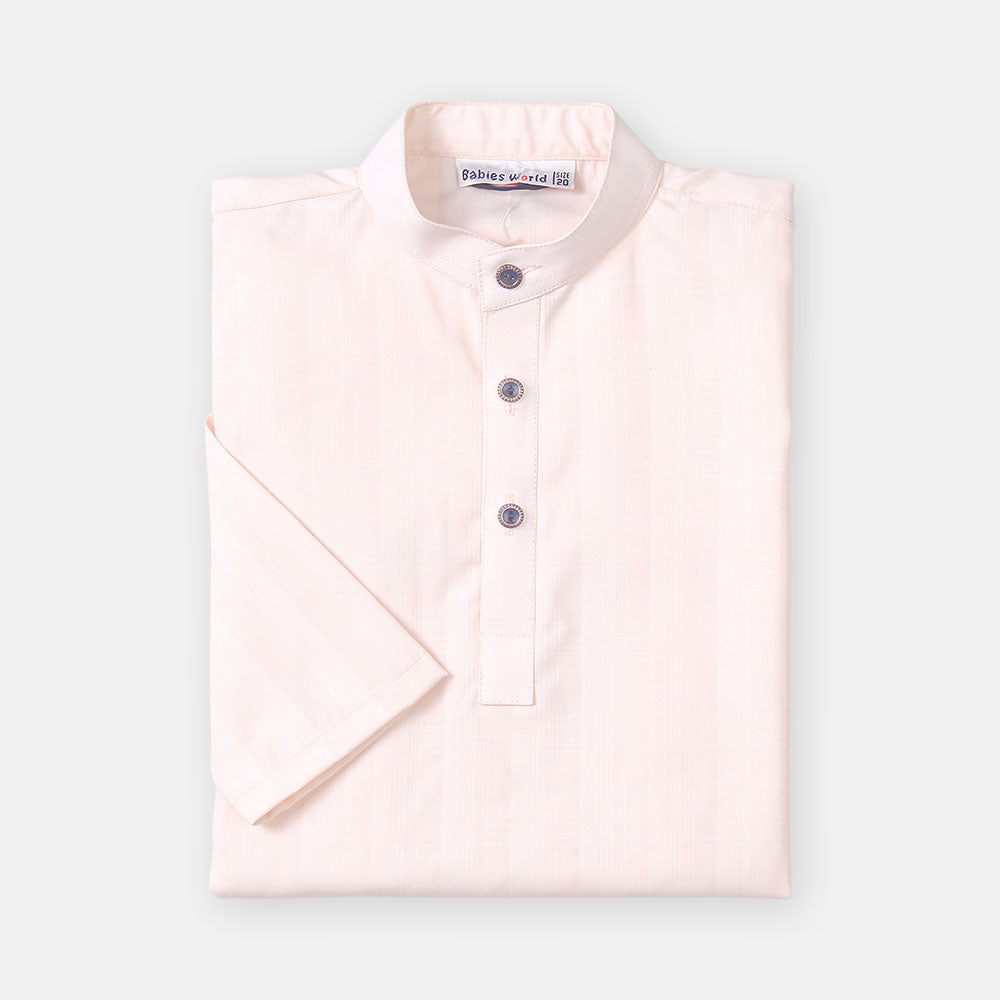 KURTA PAJAMA PASTEL PEACH