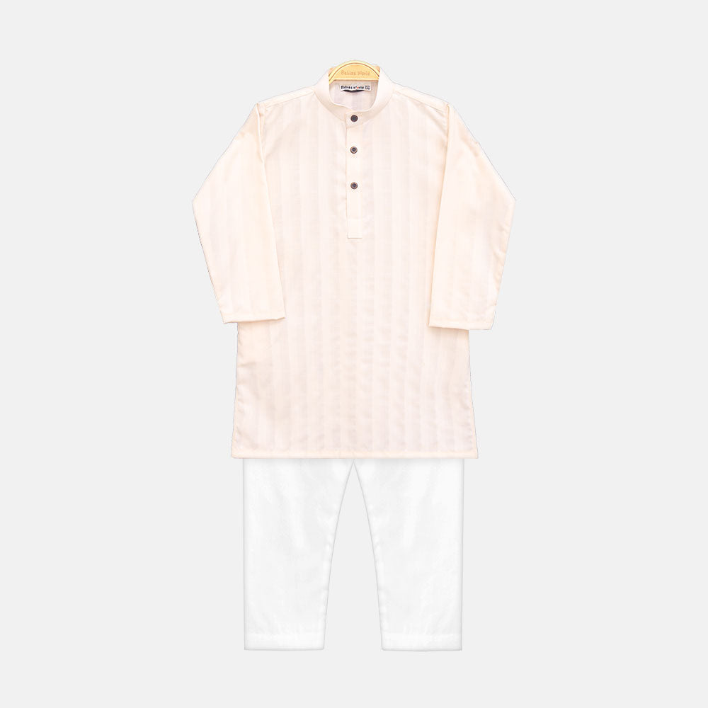 KURTA PAJAMA PASTEL PEACH