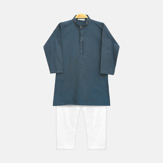 KURTA PAJAMA DOUBLE SHADED TEAL