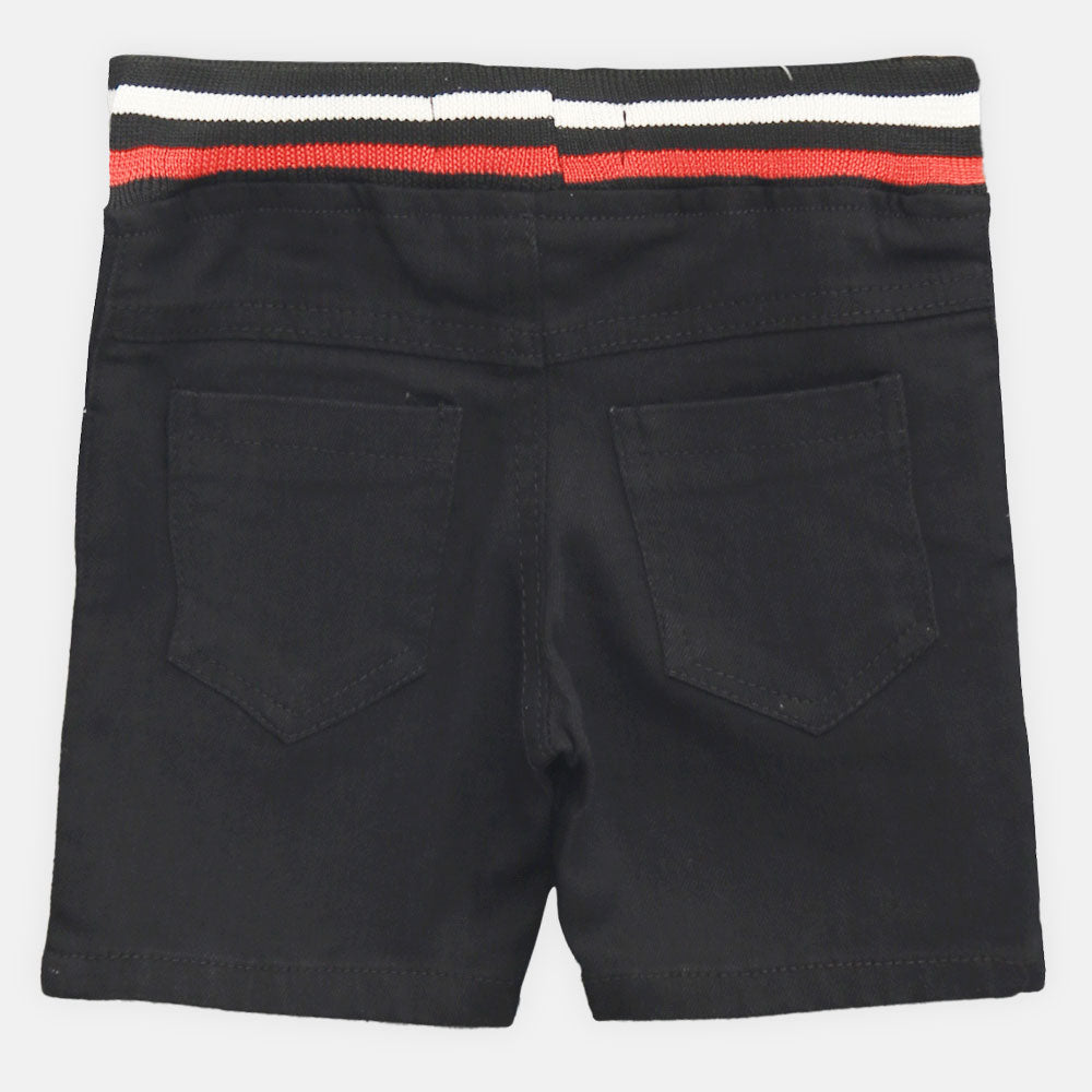 BOY SHORT BLACK DENIM