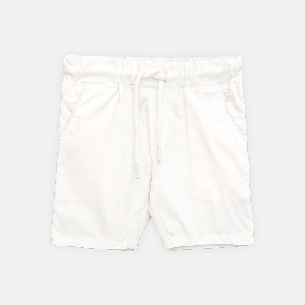 BOY SHORT WHITE DENIM