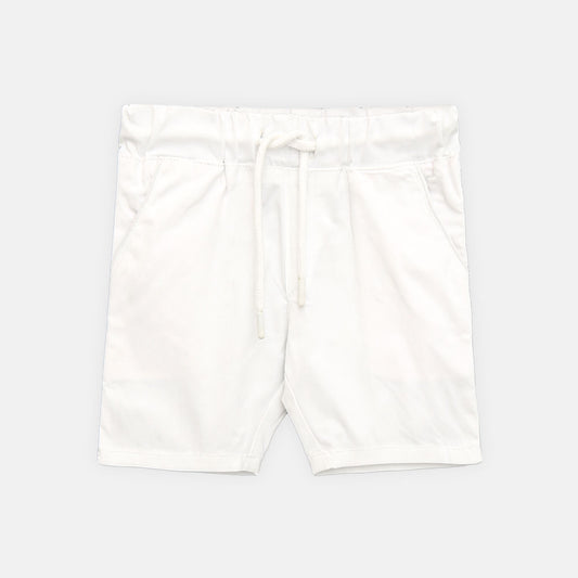 BOY SHORT WHITE DENIM