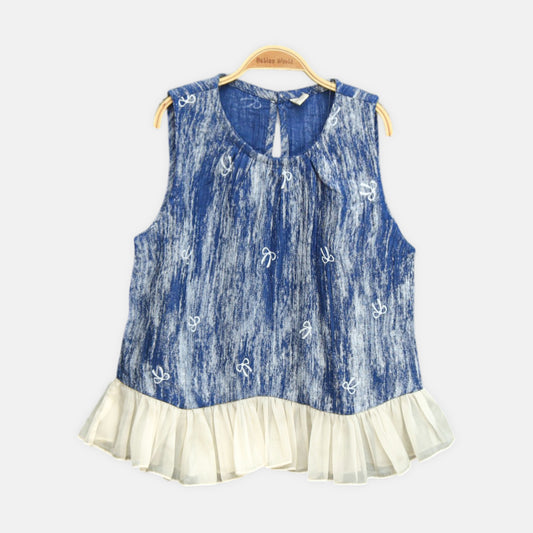 Ocean Blue Bow Top