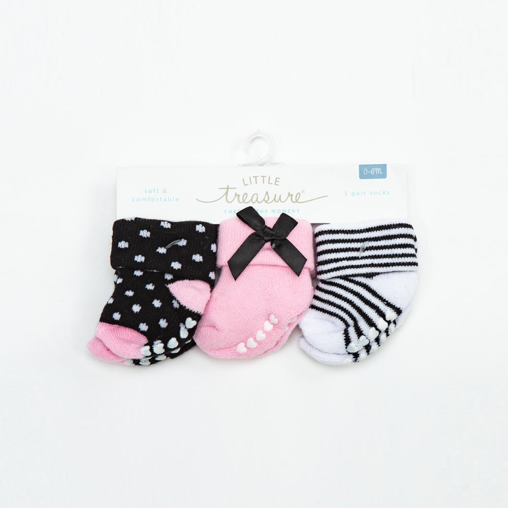 SOCKS PK-3 #0-6 MONTHS
