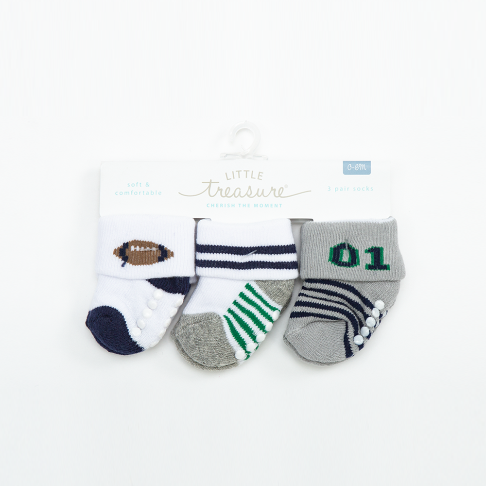 SOCKS PK-3 #0-6 MONTHS
