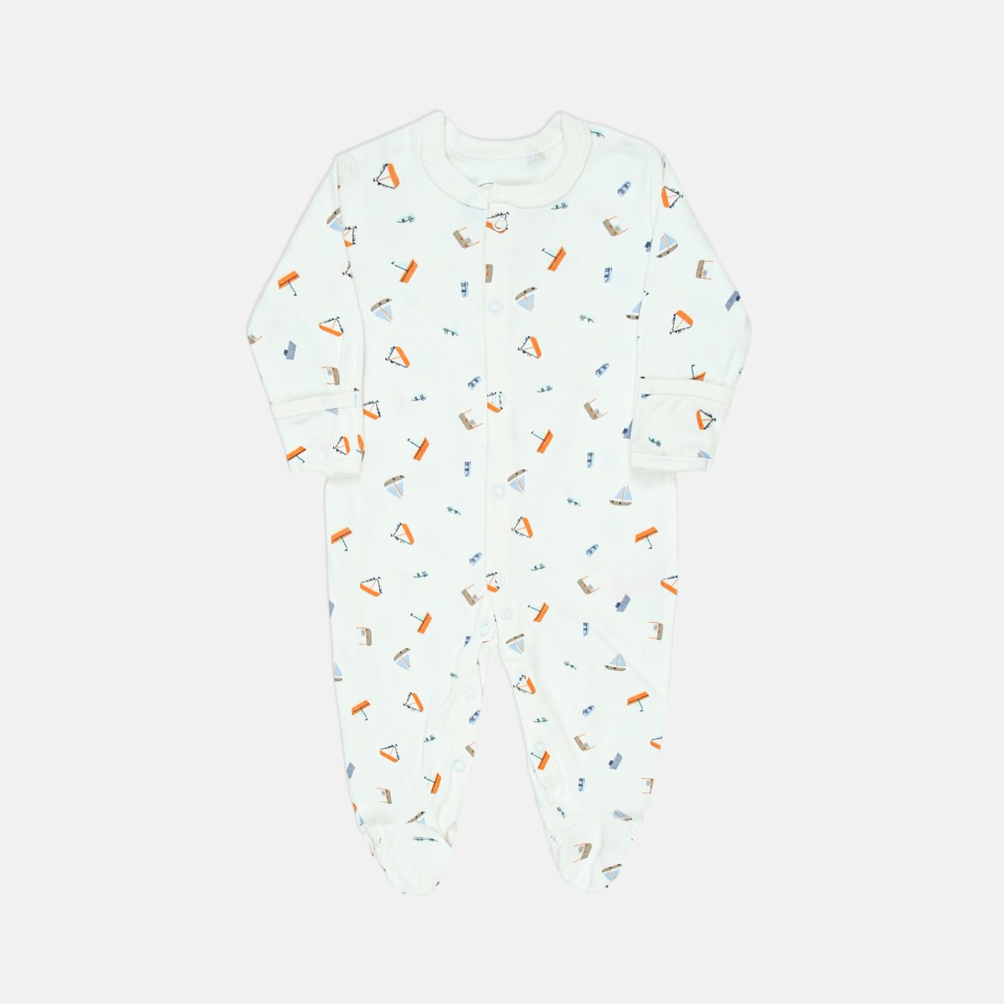 Ocean Friends Blue Sleepsuits Pk-3