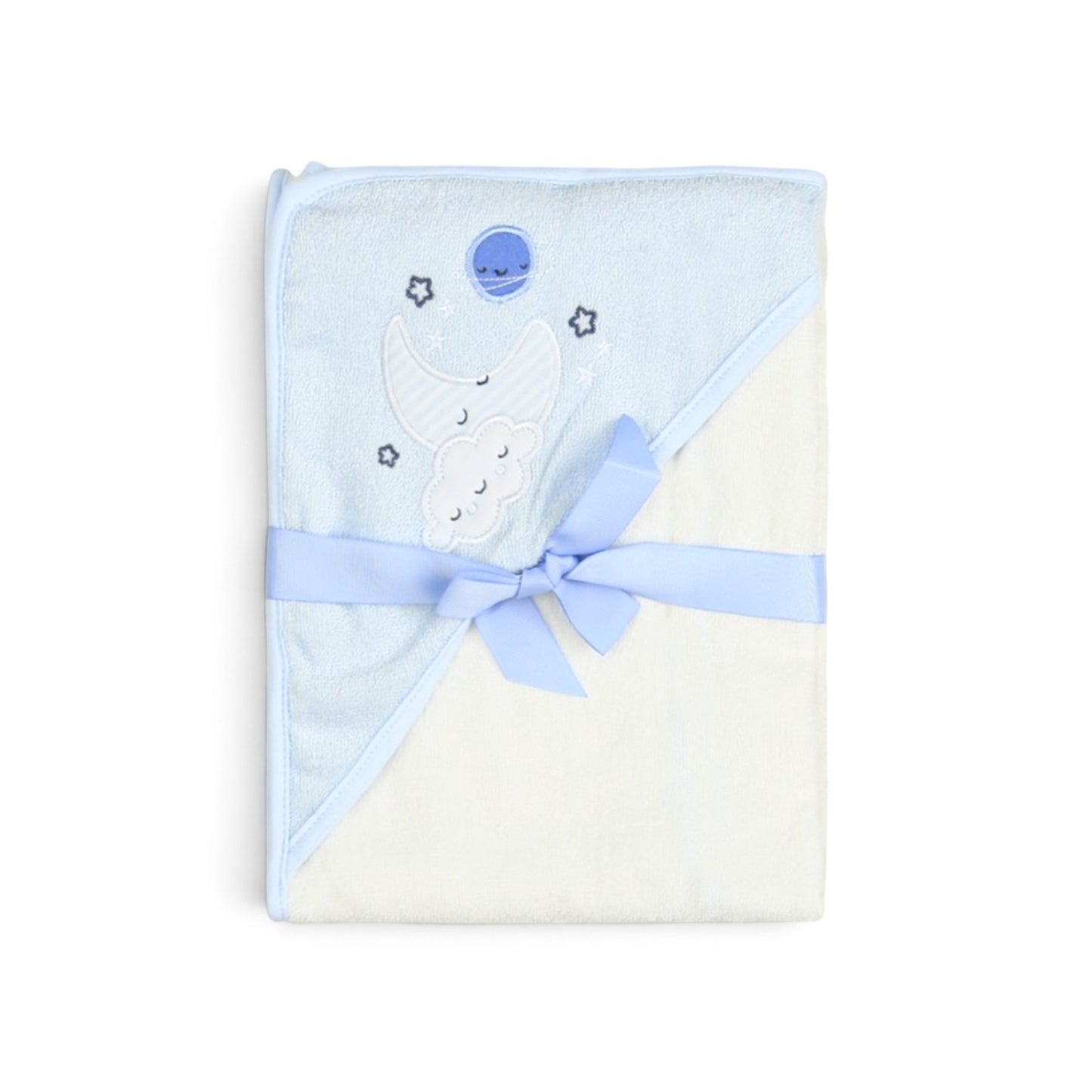 BLUE MOON & CLOUD HOODED BATH TOWEL