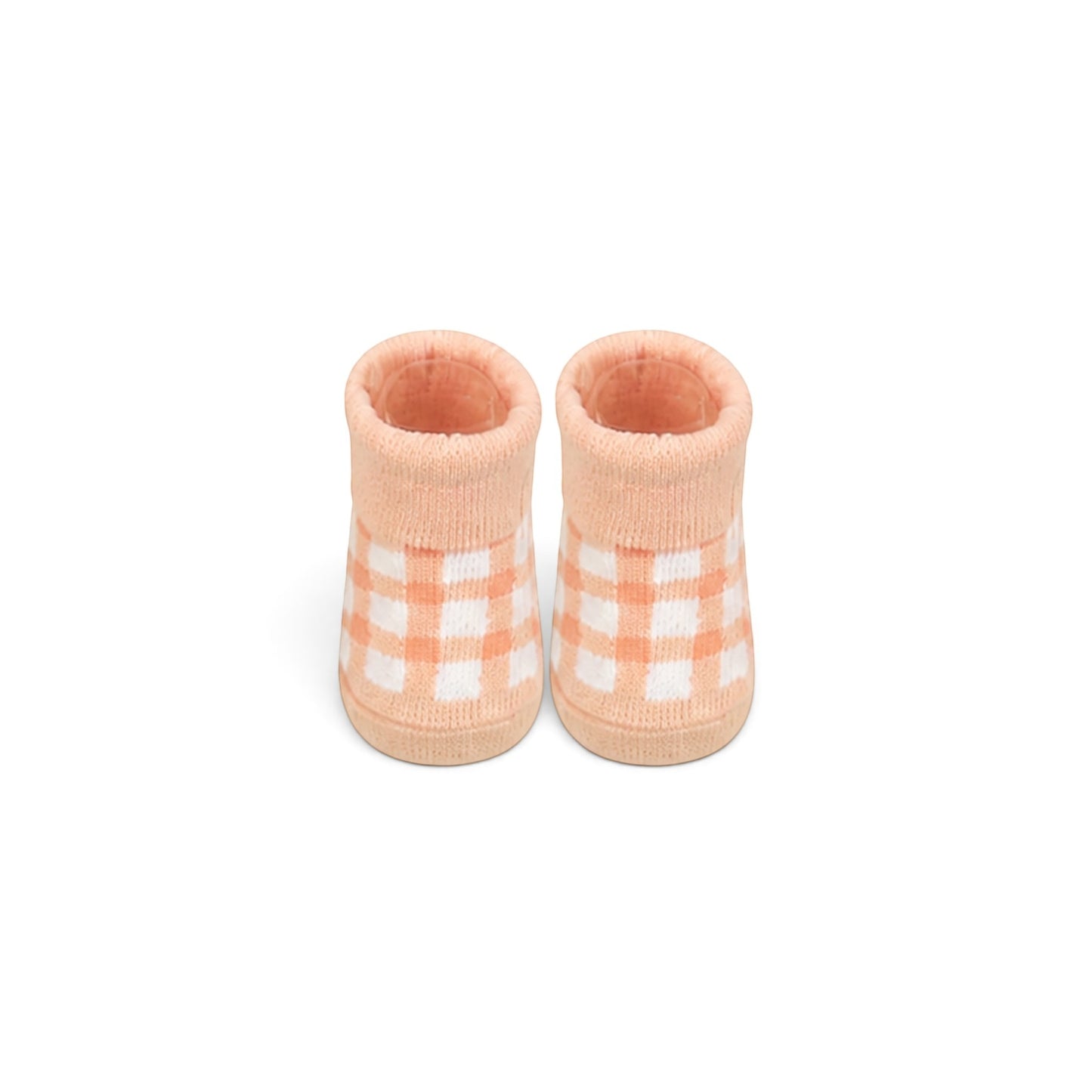 PEACH & SAGE BABY BIBS PK-3 & 2 BOOTIES