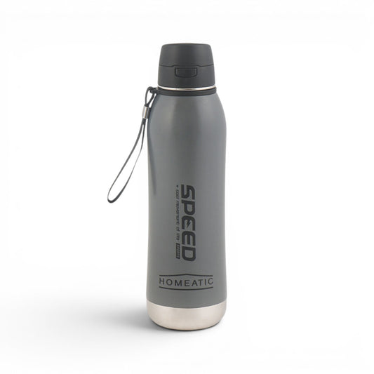 STEEL WATER BOTTLE 800 ML GREY SPEED