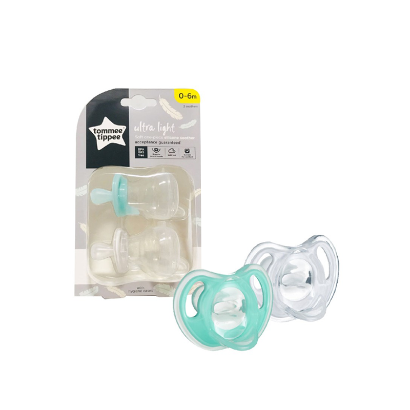SILICONE SOOTHER 0-6M TWIN