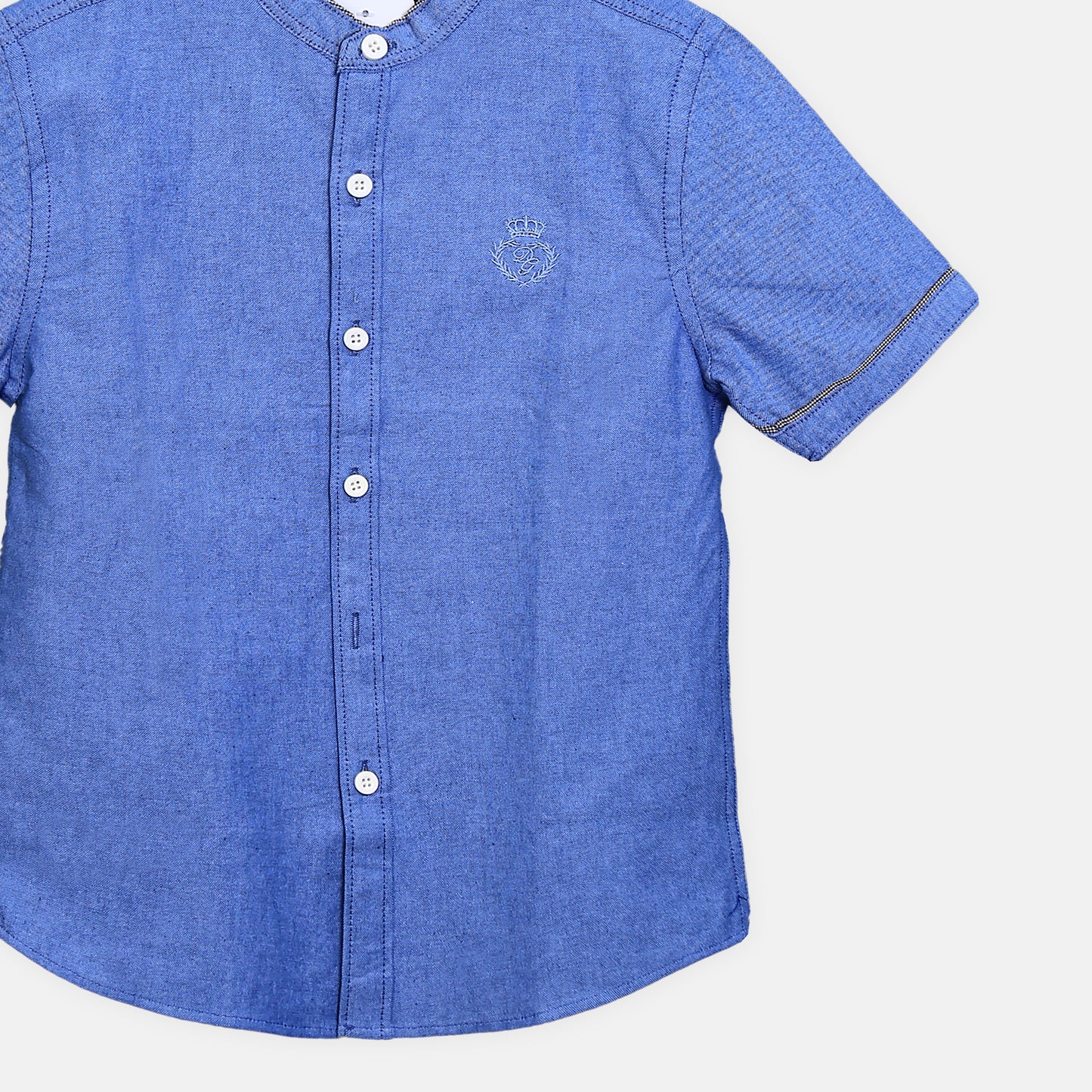 COOL BLUE MANDARIN SHIRT