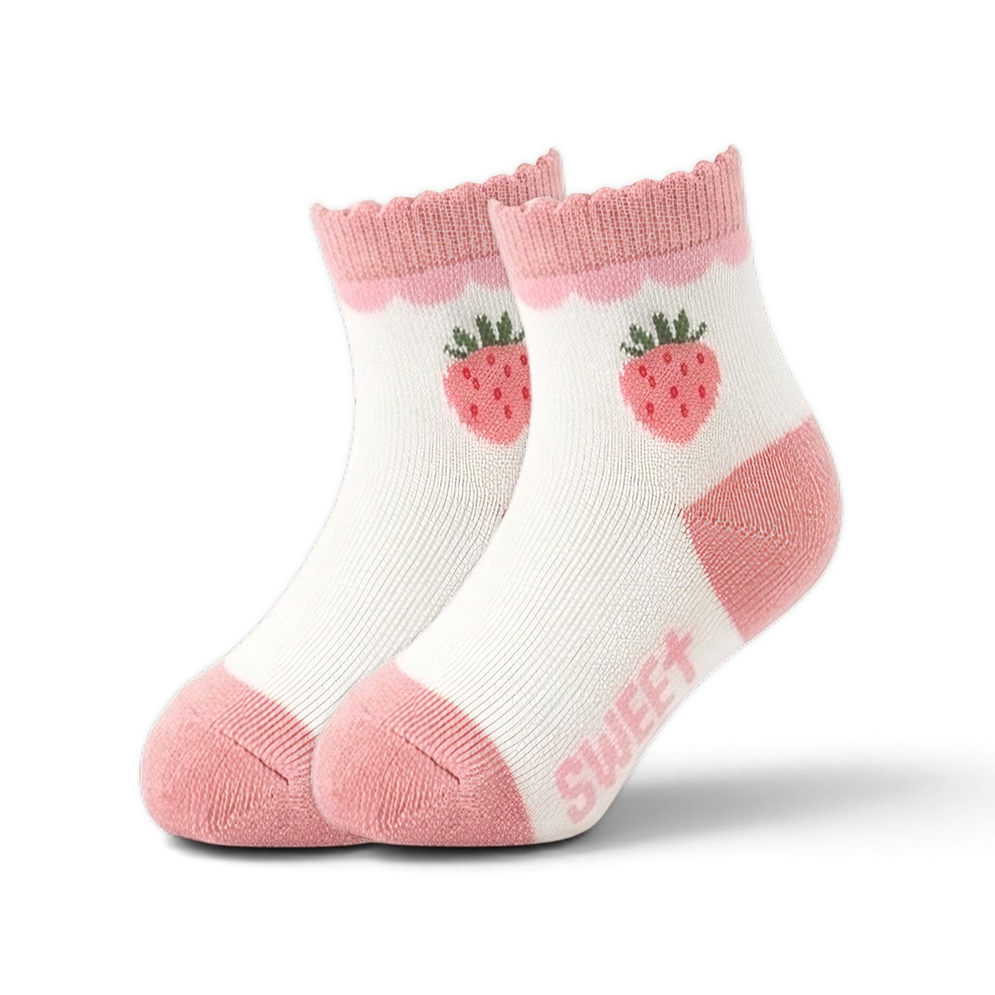 MILLIE & TILLIS BERRY & STRIPE GIRL SOCKS PK-3