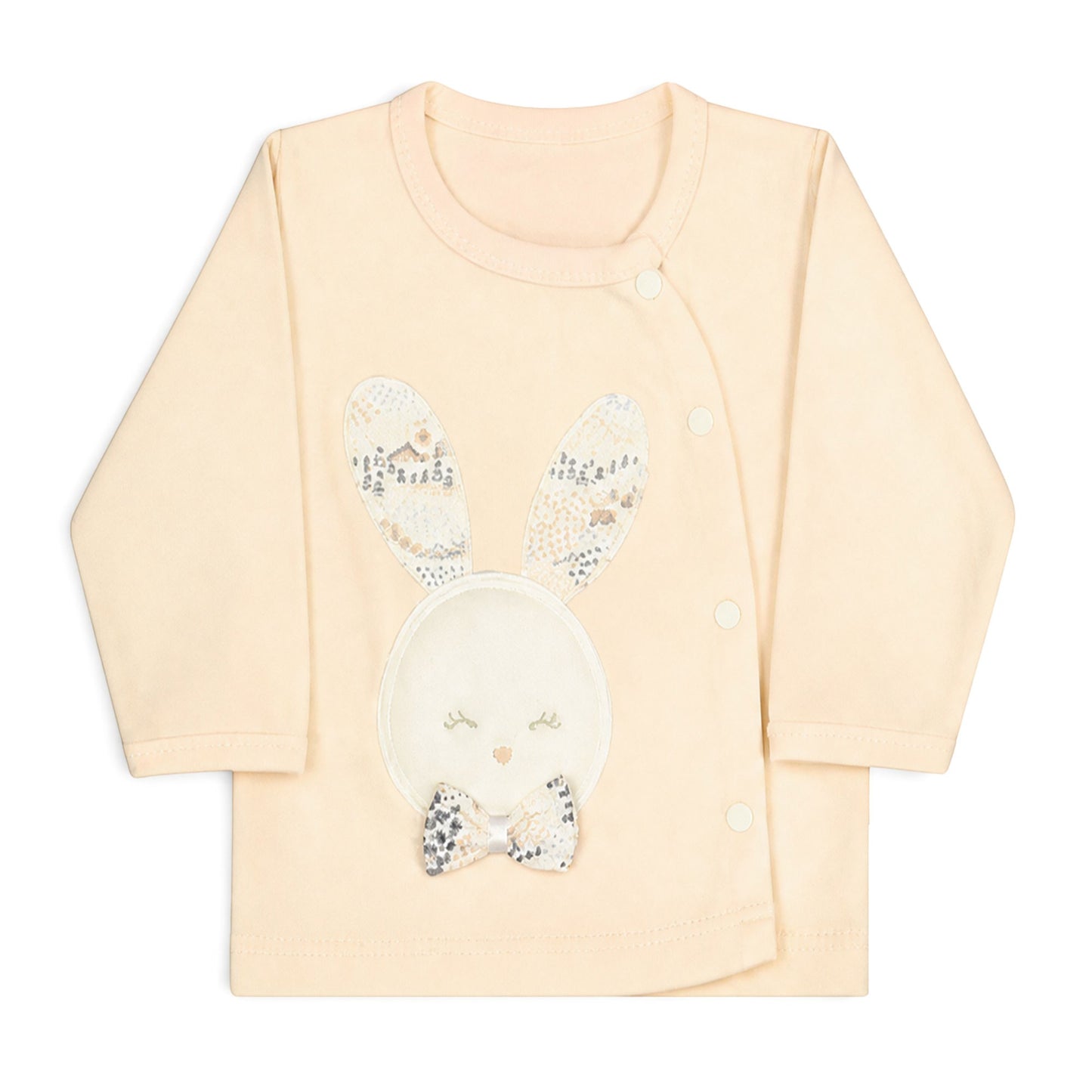 PEACH SCENIC PRINT BUNNY BABY GIRL GIFT SET