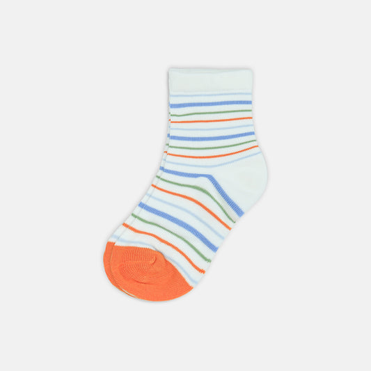 BOY SOCKS RAINBOW STRIPE ACCENT