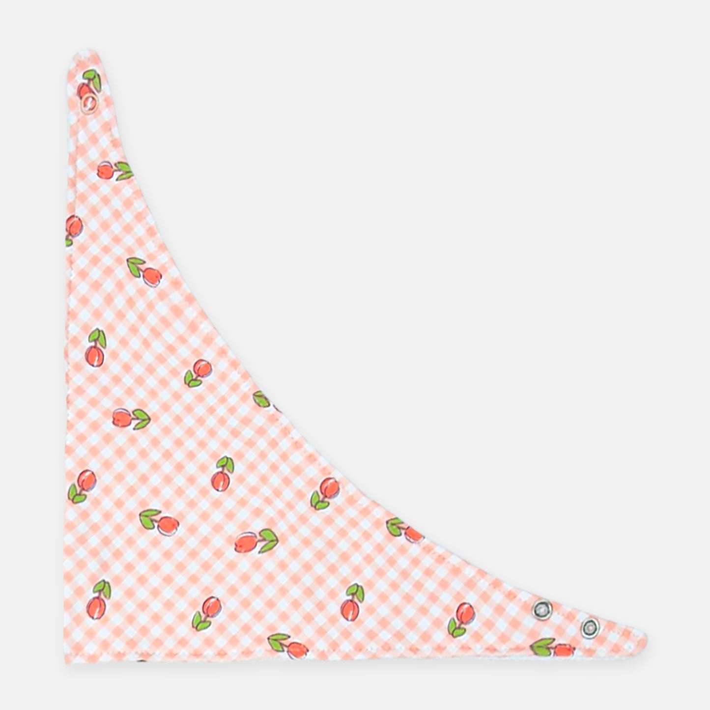 Peach Floral Bandana Bibs (3-Pack)