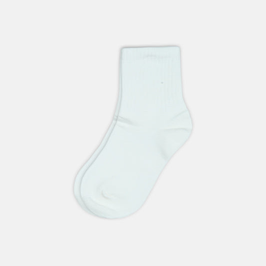 BOY SOCKS MINIMALIST PURE WHITE