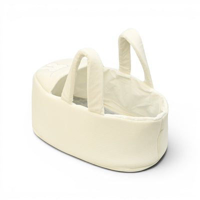 CREAM RIBBED BABY CARRY CRIB WITH BUNNY EARS