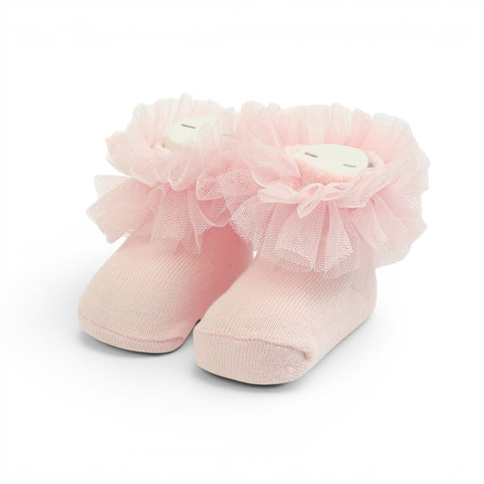 PINK COMFORT SOFT INFANT BOOTIES