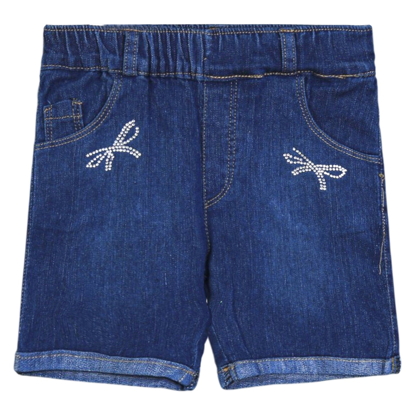 DENIM BOW SHORT JEANS